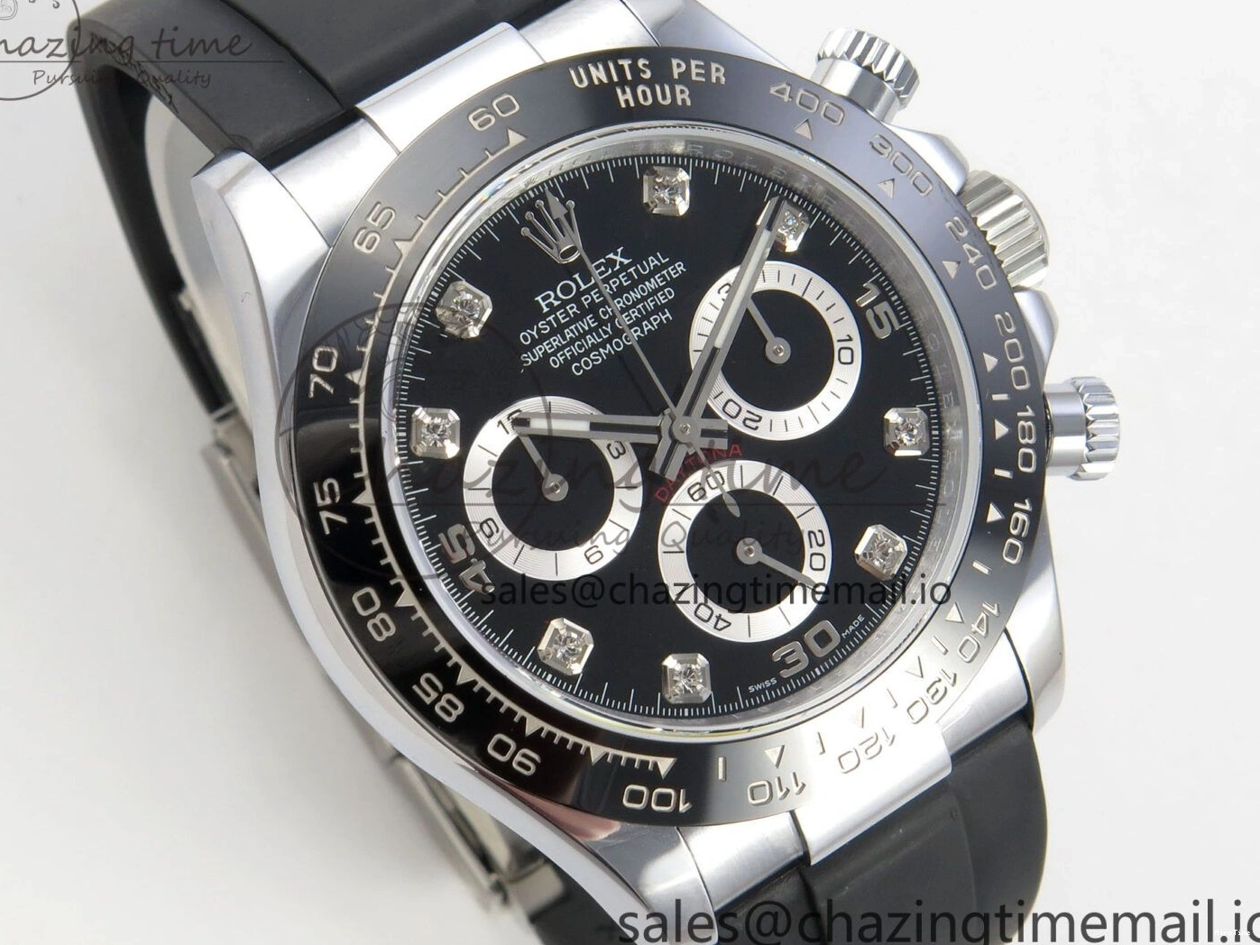 MiroTime 1225 Daytona 116519 QF 1:1 Best Edition Black Grey Dial on Oysterflex Strap SH4130 V11（Gain Weight） Classic 169